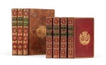 Réunion de 2 ouvrages en 7 volumes reliés aux armes de la comtesse de Provence