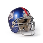Michael Strahan | 2008 NFC Championship Game & NFC Divisional Round | Game-Used Giants Helmet