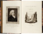 Marie Gabriel Florent Auguste de Choiseul-Gouffier | Voyage pittoresque de la Grèce, Paris, 1809-1822, 3 volumes, green half morocco