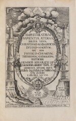 Amphiteatrum sapentia... 1609. In-folio. Vélin aux armes des Landgraves de Hesse. 2ème édition.
