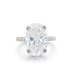 Diamond Ring | 海瑞溫斯頓 | 7.60克拉 橢圓形 D色 內部無瑕 鑽石戒指