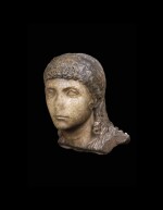 A Roman Marble Portrait Head of a Boy, circa 2nd half of the 1st Century A.D.