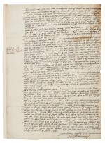 Queen Elizabeth I--Henry Middlemore | Autograph letter signed, investigating conspiracies, 1585