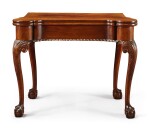 The Schuyler Family Very Fine and Rare Chippendale Carved and Figured Mahogany Turret-Top Card Table, New York, circa 1760