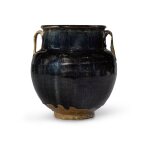 A black-glazed handled jar, Northern Song / Jin dynasty| 北宋 / 金 黑釉雙繫罐