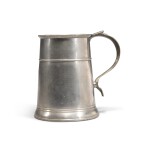 Rare American Pewter Mug, Boston, Circa 1760