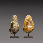 Two Paleolithic Flint Axe Heads