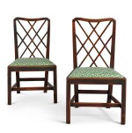  A PAIR OF GEORGE III FRUITWOOD SIDE CHAIRS, 1760