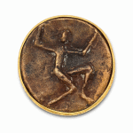 Untitled Medallion (Man with Raised Arms)