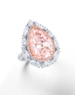 LIGHT PINK DIAMOND AND DIAMOND RING | 7.33卡拉 淡粉紅色鑽石 配 鑽石 戒指