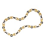 A Gold and Onyx Necklace