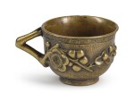A SMALL BRONZE MING-STYLE 'PRUNUS' CUP | 銅梅花紋小杯