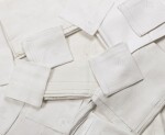 Lot comprising nine white cotton tablecloths
