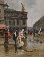 Avoiding the Puddle at the Opera Garnier