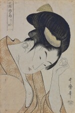 KITAGAWA UTAMARO I (1754–1806), EDO PERIOD, LATE 18TH CENTURY | OBVIOUS LOVE (ARAWARURU KOI)
