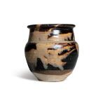 A black-glazed splashed 'Jizhou' jar, Southern Song dynasty | 南宋 吉州窰黑釉褐斑罐