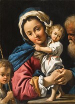 The Holy Family with the infant Saint John the Baptist