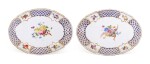 A PAIR OF SÈVRES OVAL DISHES, CIRCA 1760