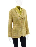 CHANEL | MULTICOLOR TWEED JACKET WITH MATCHING BRA AND BLOUSE
