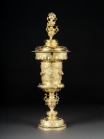 A silver-gilt standing cup and cover of the St George’s guild of Middelburg Crossbowmen, Jan Smit, Middelburg, 1601