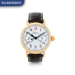  LONGINES |  REFERENCE L27758 HERITAGE 180TH ANNIVERSARY   ﻿A PINK GOLD AUTOMATIC MONO PUSHER CHRONOGRAPH WRISTWATCH WITH DATE, CIRCA 2012