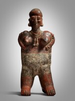 Nayarit Standing Female Figure, San Sebastian style, Protoclassic, circa 100 BC - AD 250