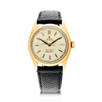 REFERENCE 6084 OYSTER PERPETUAL A PINK GOLD AUTOMATIC WRISTWATCH, CIRCA 1951