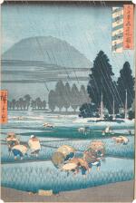 Utagawa Hiroshige (1797-1858) | Hoki Province: Ono, Distant View of Mount Daisen (Hoki, Ono, Daisen enbo) | Edo period, 19th century 