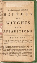 Witches | An authentick and complete history of witches and apparitions, London, 1759, modern buckram