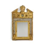 A Large George II Style Carved Giltwood Barometer, First Half 19th Century, Incorporating George II Elements