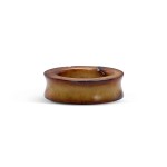 A brown jade ring, Neolithic period 新石器時期 玉環