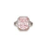 Rare and Magnificent Fancy Intense Purple-pink diamond ring | 罕有濃彩紫粉紅色鑽石戒指