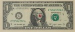 Dollar Bill with Red Nose