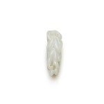 A small white jade carving of a finger citron, Qing dynasty, 18th century
