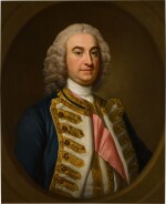 Portrait of Admiral of the Fleet Edward Hawke, 1st Baron Hawke (1705-1781), half-length, wearing the ribbon of the Order of Bath