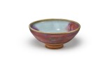 A purple-splashed 'Jun' bowl, Yuan dynasty | 元 鈞窰天藍釉紫斑盌