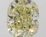 A 1.00 Carat Fancy Yellow Cushion-Cut Diamond, VVS2 Clarity