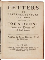 Donne, John | The first appearance of his correspondence in a cohesive collection