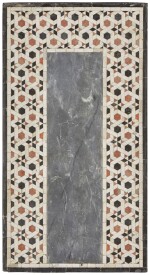 A late Mamluk or early Ottoman geometric marble mosaic panel, Egypt, probably Cairo, 15th-17th century