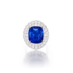 Sapphire and Diamond Ring | 11.73克拉 天然「斯里蘭卡」未經加熱藍寶石 配 鑽石 戒指