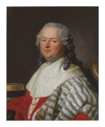 LOUIS-MICHEL VAN LOO | PORTRAIT OF ETIENNE FRANÇOIS D'ALIGRE, COMTE DE MARANS AND MARQUIS D'ALIGRE (1727-1798), HALF LENGTH, IN ROBES OF OFFICE