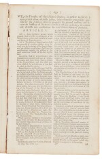 United States Constitution | One of two of the earliest magazine printings of the United States Constitution