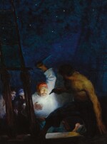 N.C. WYETH | AYRTON'S FIGHT WITH THE PIRATES