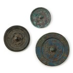 A group of three bronze mirrors, Han dynasty | 漢 銅鏡 一組三件