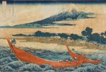 Katsushika Hokusai (1760-1849) | Tago Bay near Ejiri on the Tokaido (Tokaido Ejiri Tago-no-ura ryakuzu) | Edo period, 19th century