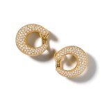Paire de clips d'oreille diamants | Pair of diamond ear clips