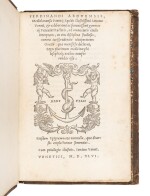  Adda, Ad omnes iuris civilis interpretes oratio, Venice, Aldus, 1546, marbled boards