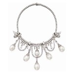 Diamond and Cultured Pearl Necklace [鑽石配養殖珍珠項鏈]