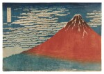 Katsushika Hokusai (1760-1849) | Fine Wind, Clear Weather (Gaifu kaisei), also known as Red Fuji | Edo period, 19th century 