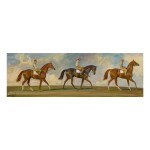 SIR ALFRED JAMES MUNNINGS, P.R.A., R.W.S. | THE QUEEN’S HORSES: "CORPORAL," "BISCUIT," AND "AUREOLE"